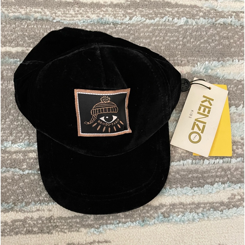 New Kenzo Paris kid velvet baseball cap/hat